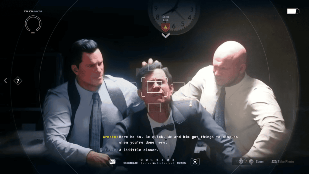 Black Ops 6 Screenshot in Most Wanted of photographing the Senator with Armato