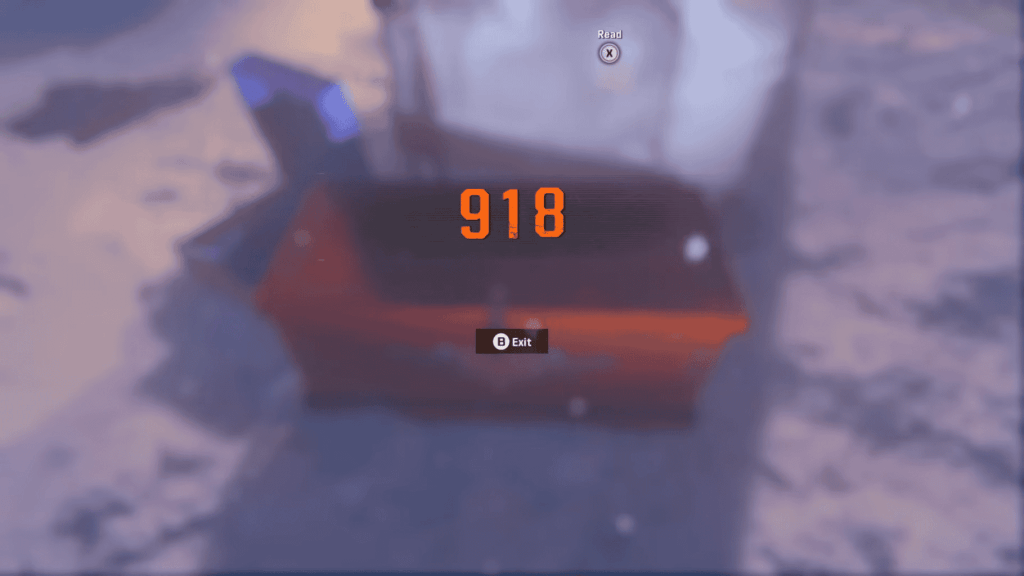 Black Ops 6 Screenshot of Separation Anxiety Memory 1 Code