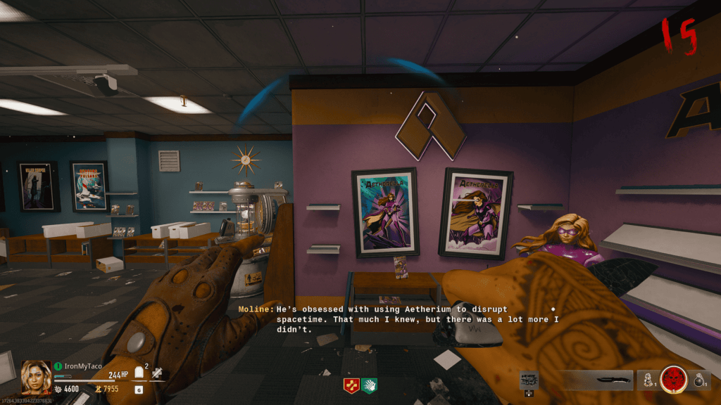 Black Ops 6 Zombies Liberty Falls Side Easter Egg Aetherella Statue on Top Hanging Shelf