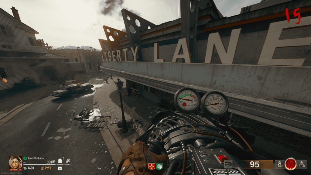 Black Ops 6 Zombies Liberty Falls Side Easter Egg Aetherella Statue on Liberty Lanes Sign