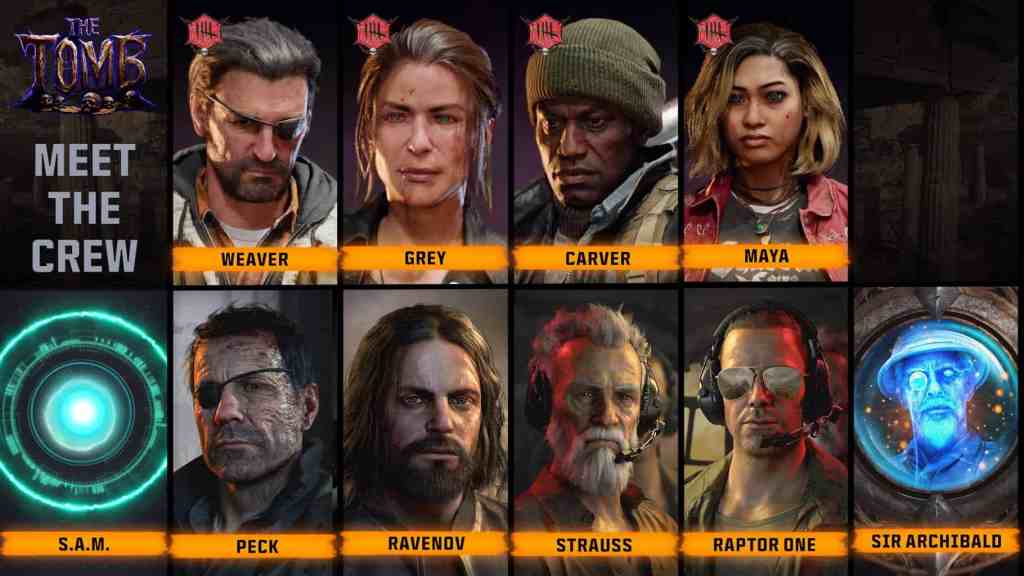 Call of Duty Black Ops 6 Season 2 Official Screenshot of The Tomb Zombies Crew