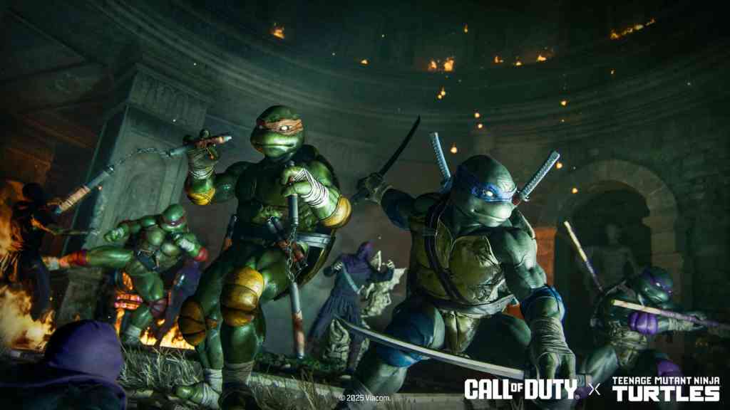 Ninja Turtle Operators battle the Undead within The Tomb in Black Ops 6 Zombies.