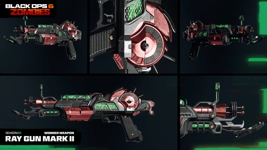 The Ray Gun Mark 2 Screenshot in Black Ops 6 Zombies.
