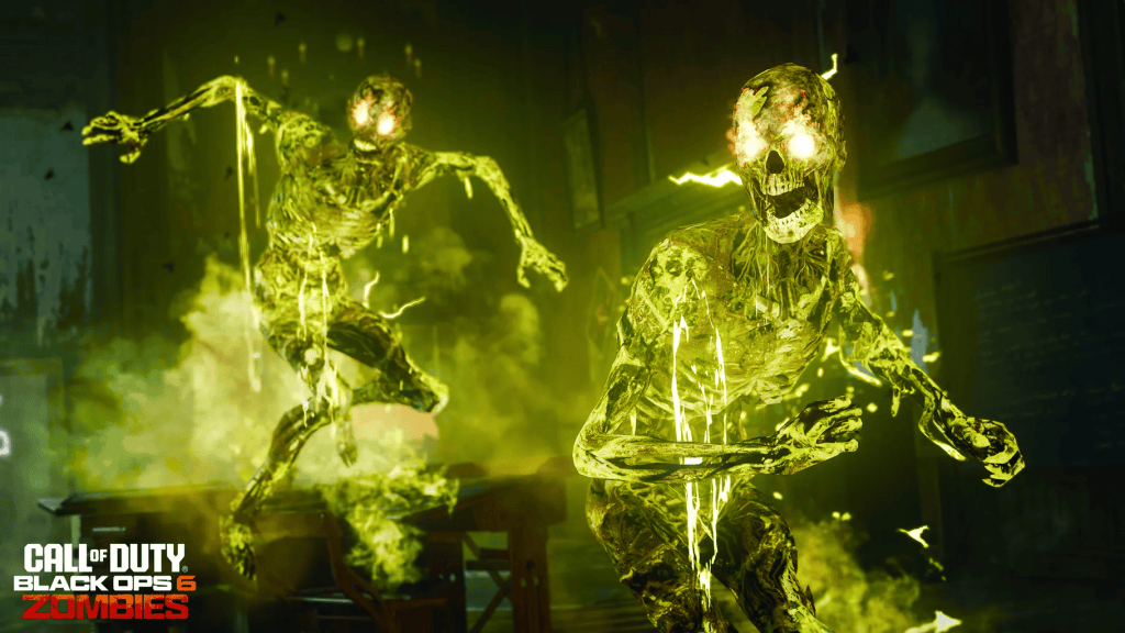 Toxic Zombies on Shattered Veil in Black Ops 6 Zombies Screenshot