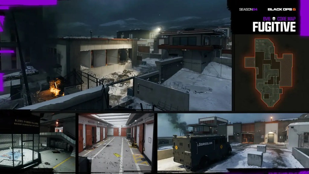 Brand-New MP Map, Fugitive, available on launch for Season 4 of Black Ops 6 Multiplayer.