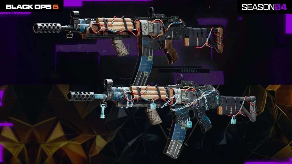 “IED” & “IED BlackCell” blueprints for Krig C Assault Rifle in Black Ops 6 Season 4. 