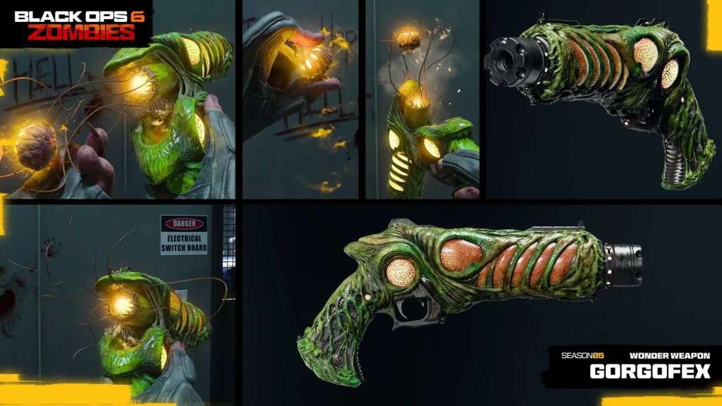 Screenshot of an overview for the Gorgofex Wonder Weapon in Black Ops 6 Zombies Season 5.