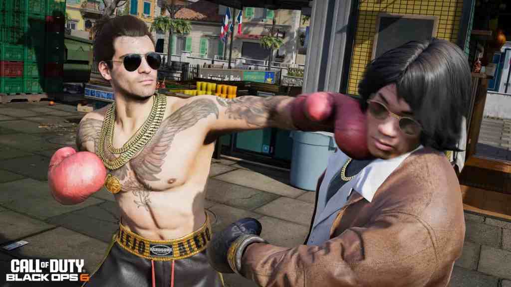 The boxing gloves melee weapon in action in Season 5 of Black Ops 6.