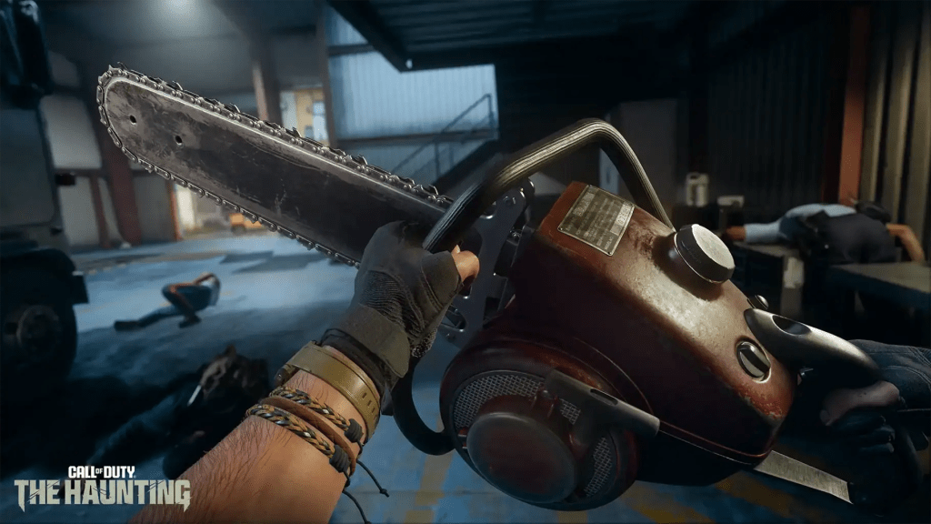 Screenshot of the new Chainsaw Weapon in Call of Duty: Black Ops 6 & Warzone Season 6.
