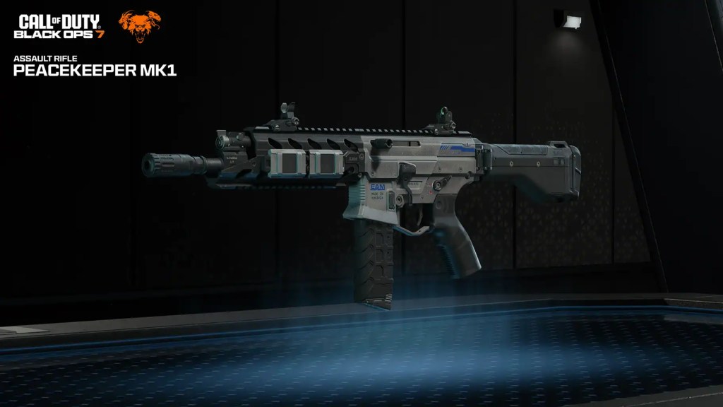 Image of the new Peacekeeper MK1 Assault Rifle coming to Call of Duty: Black Ops 7.