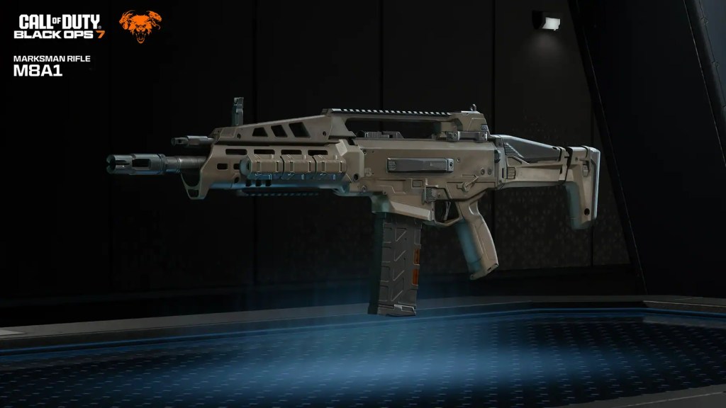 Image of the new M8A1 Marksman Rifle coming to Call of Duty: Black Ops 7.