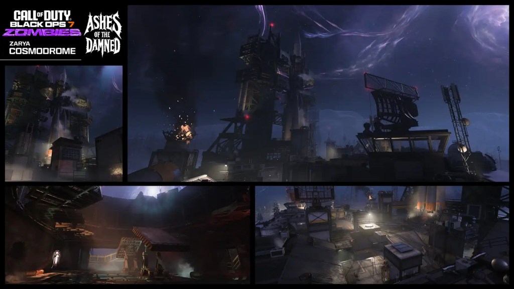 A look at the Brand-New POI in Ashes of the Damned - Zarya Cosmodrome in Black Ops 7 Zombies.