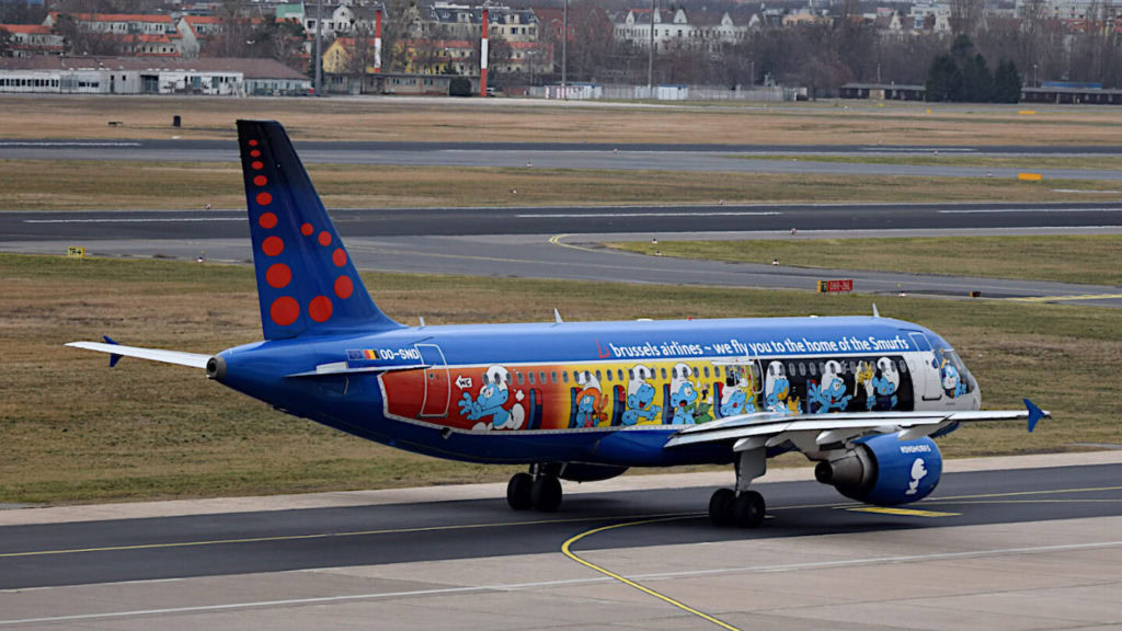 A Brussels Airlines plane on the ground. Casperflights no longer shows such aircraft movements on radar. 