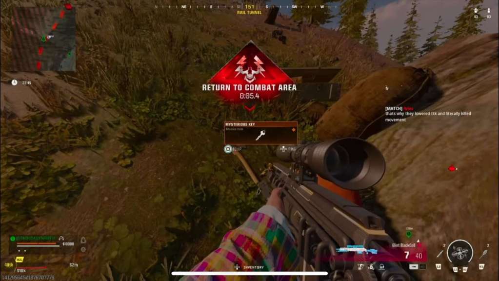 Screenshot of the Duffel Bag & Key for storage in Verdansk. 