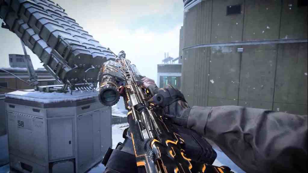 Screenshot the new & returning Cyborg Prestige Camo reward from Black Ops 2, coming in Call of Duty: Black Ops 7.