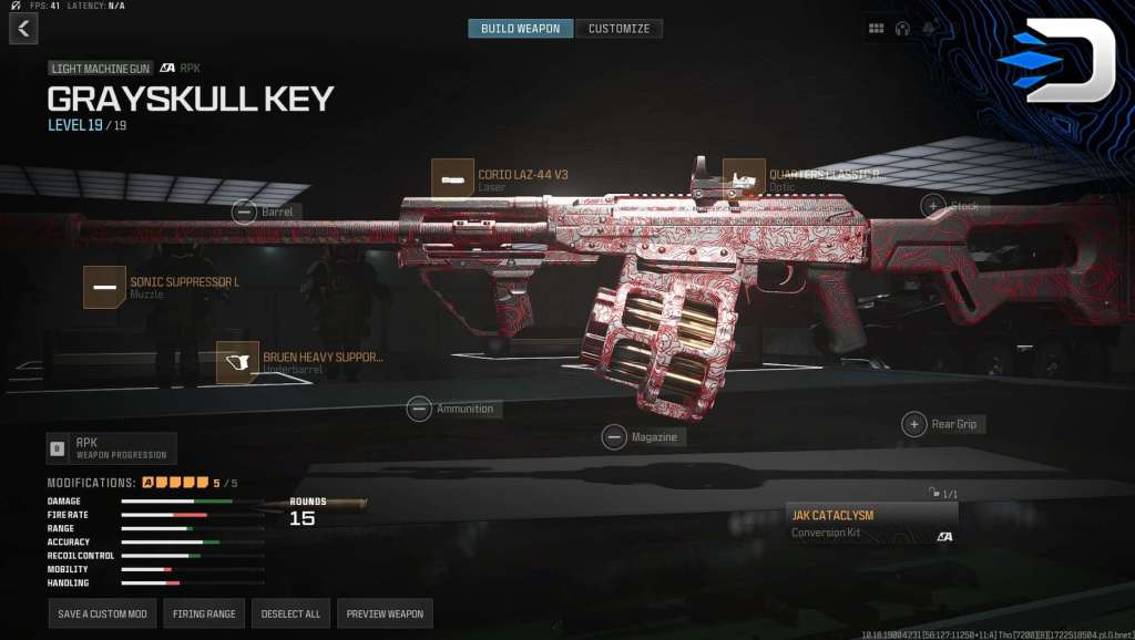 Modern Warfare III and Warzone RPK Meta Class