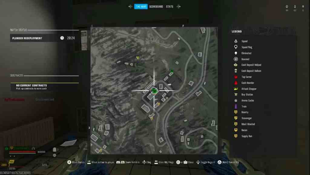 Screenshot of the minimap in Call of Duty: Warzone Verdansk.