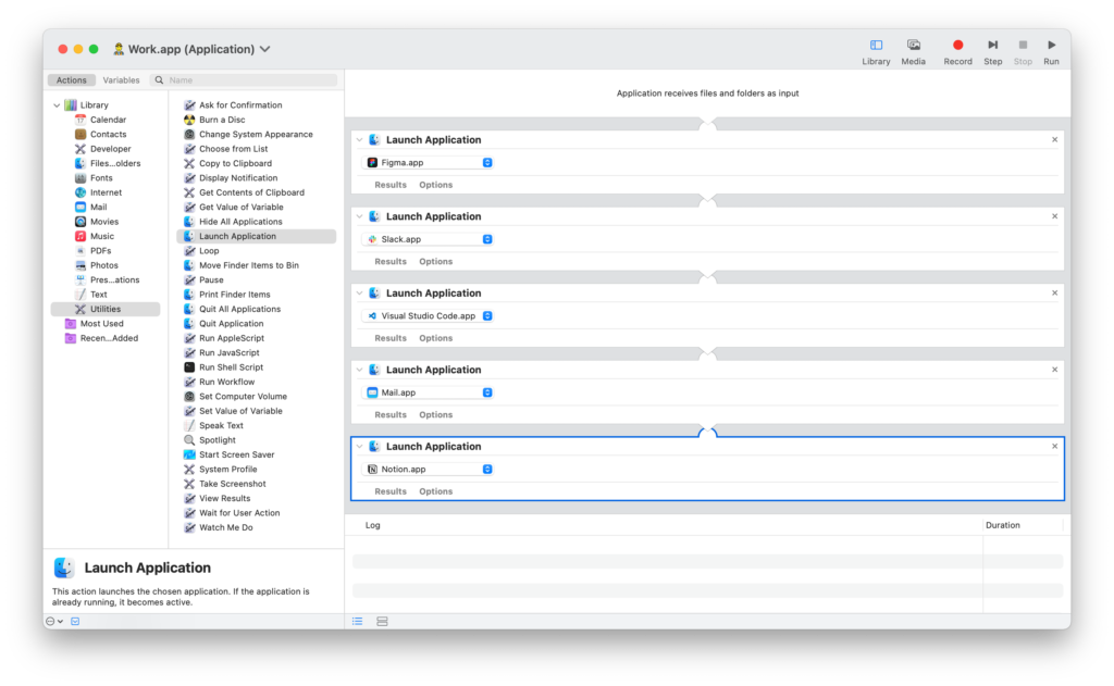 Launch multiple apps with macOS Automator