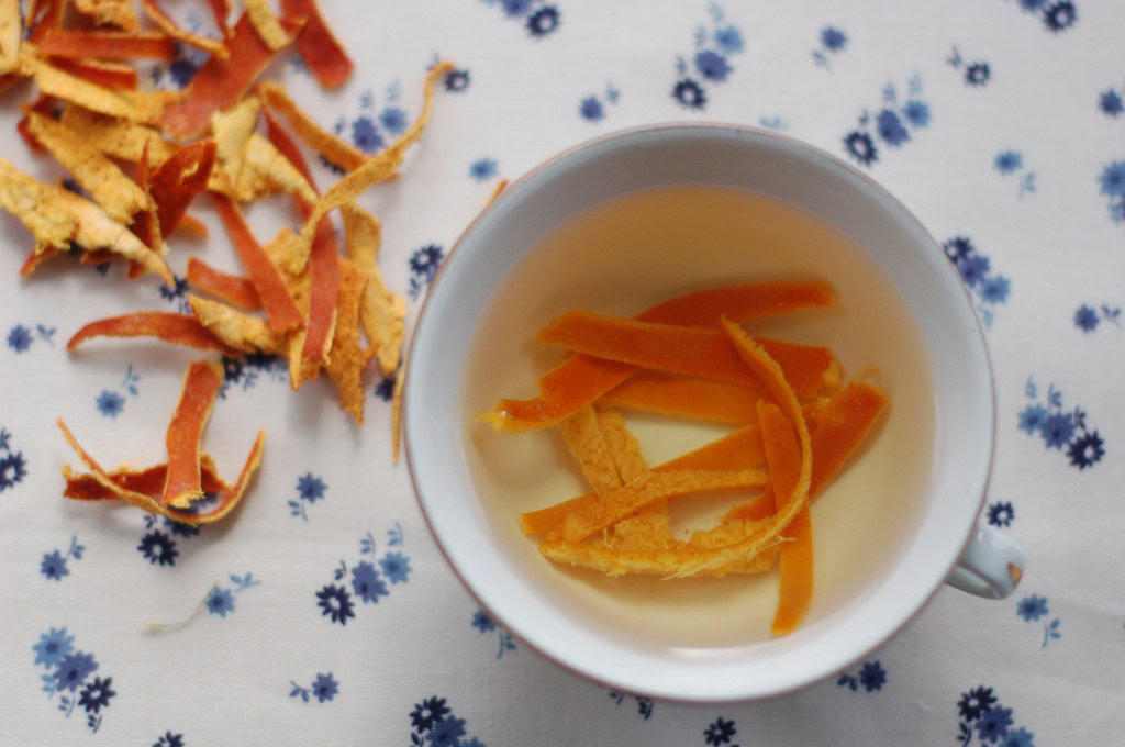 para que serve o chá da casca de laranja?