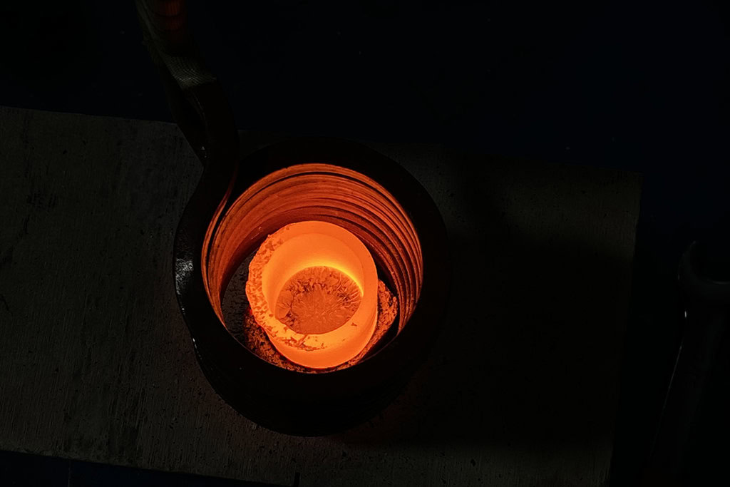 annealing with induction heating of stainles steel tube