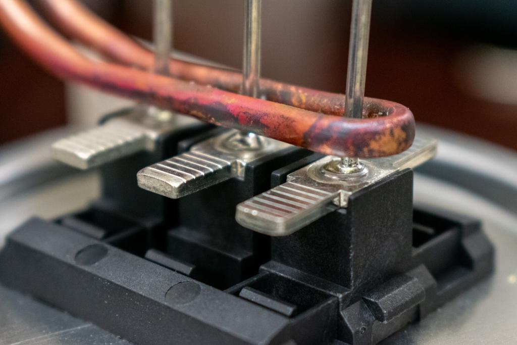 induction soldering of copper capacitors with 5kw unit induction soldering of copper capacitors with 5kw unit