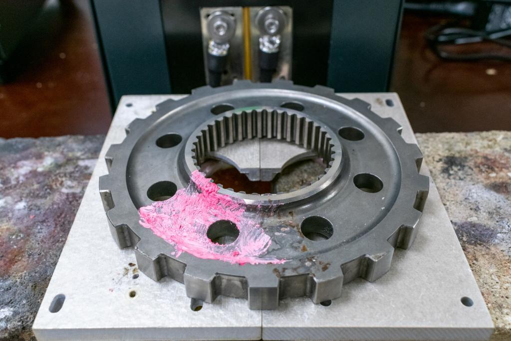 Induction Shrink Fitting of Magnetic Steel Gear Wheel Induction Shrink Fitting of Magnetic Steel Gear Wheel