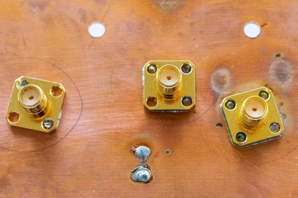 Induction Soldering of Coaxial Connectors to a Copper Plate Induction Soldering of Coaxial Connectors to a Copper Plate