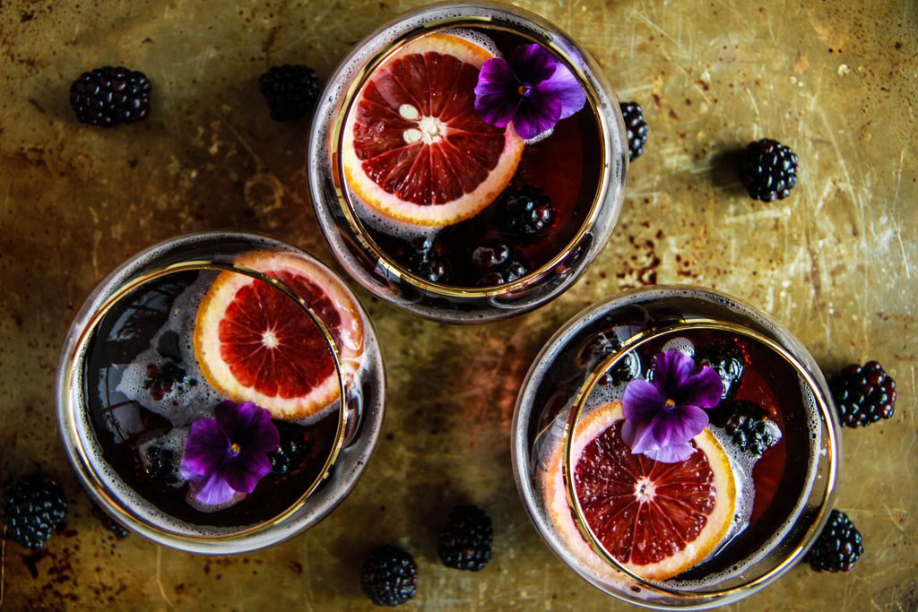 Suco de amora com laranja Suco de amora com laranja