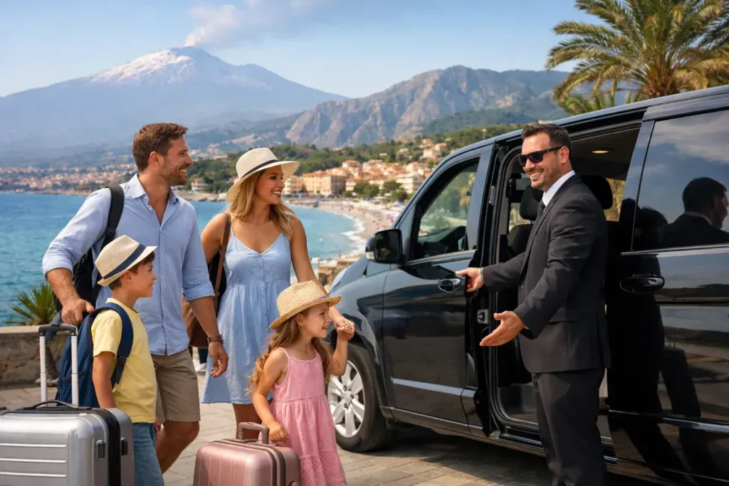 Family Holiday Transfer Example in Sicily
