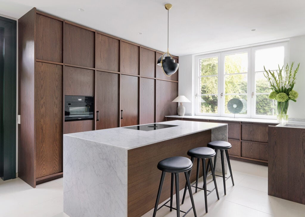 Exclusive kitchen in a RALF SCHMITZ townhouse in Hamburg-Nienstedten