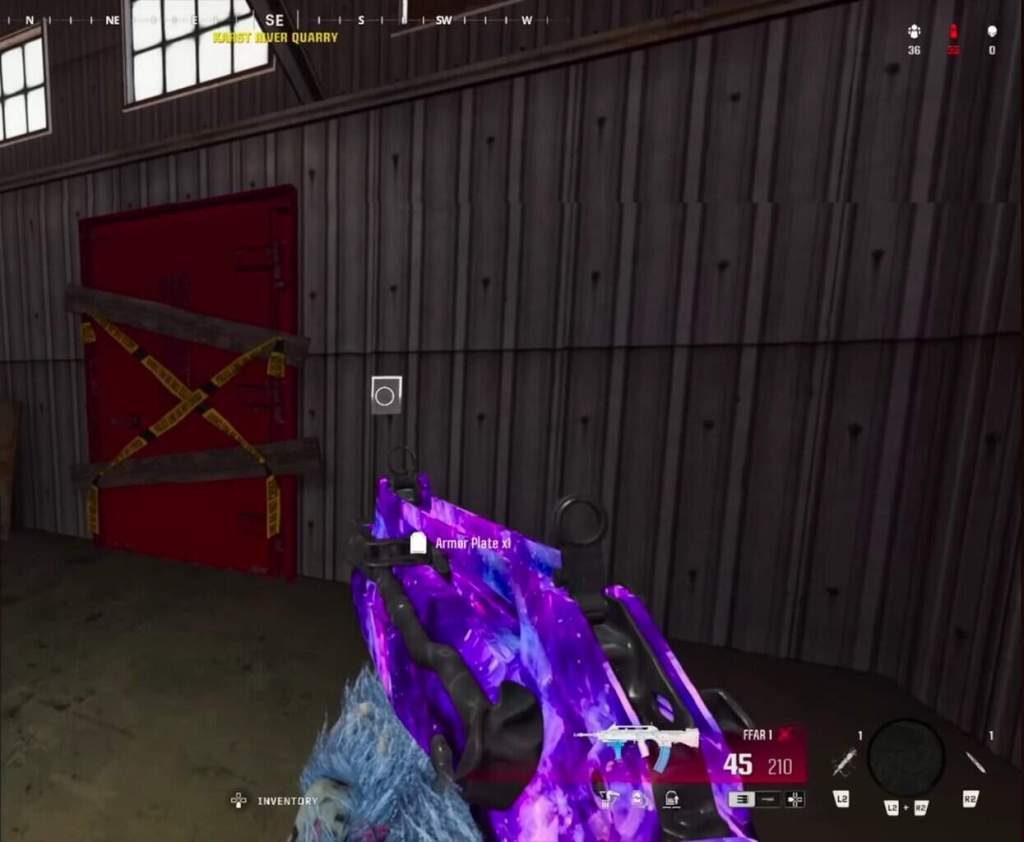 Screenshot of the Red Door & intel in Verdansk.