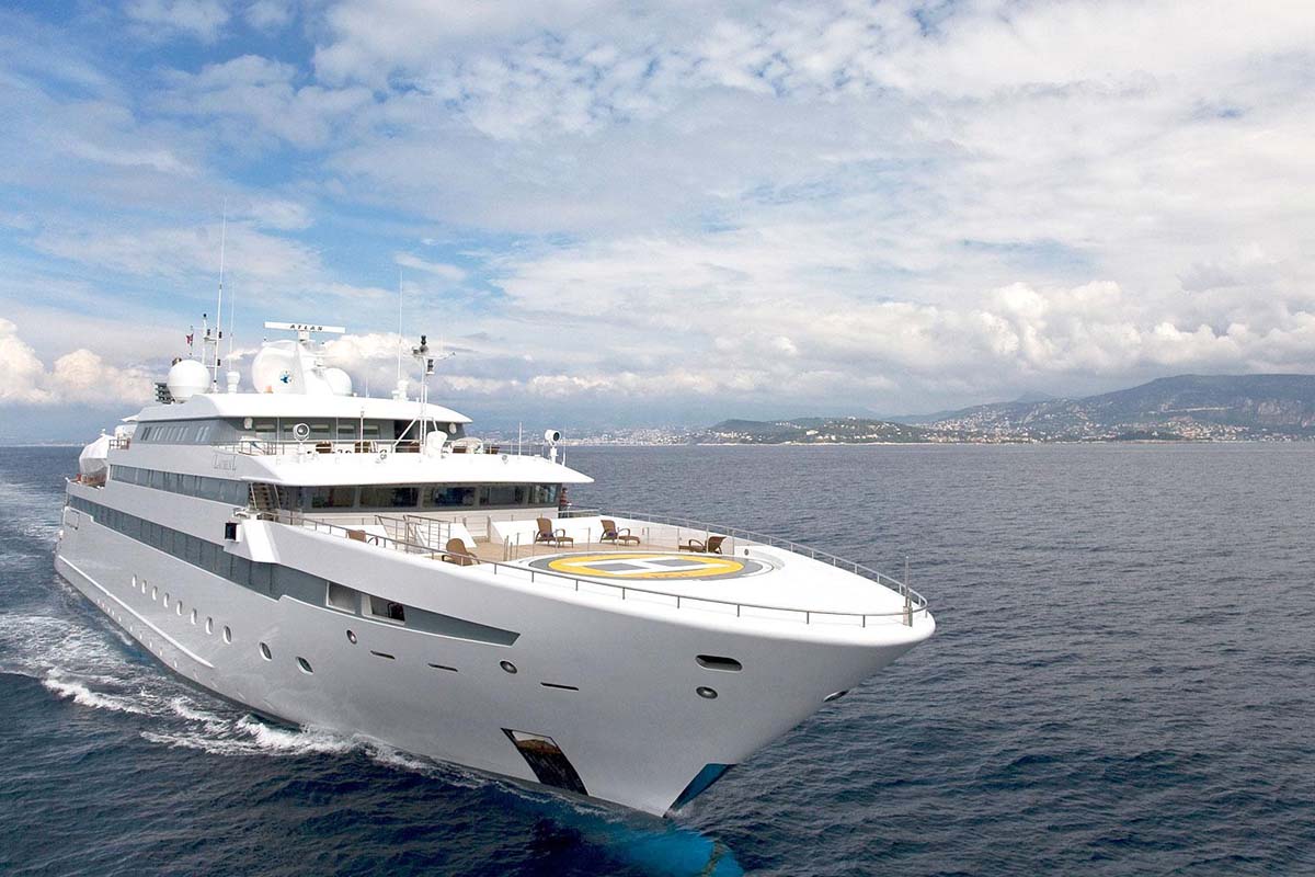 This boat`s dynamic profile comprises voluminous interior and exterior areas as well as a wide range of amenities and appealing design features amongst her four awe-inspiring decks
