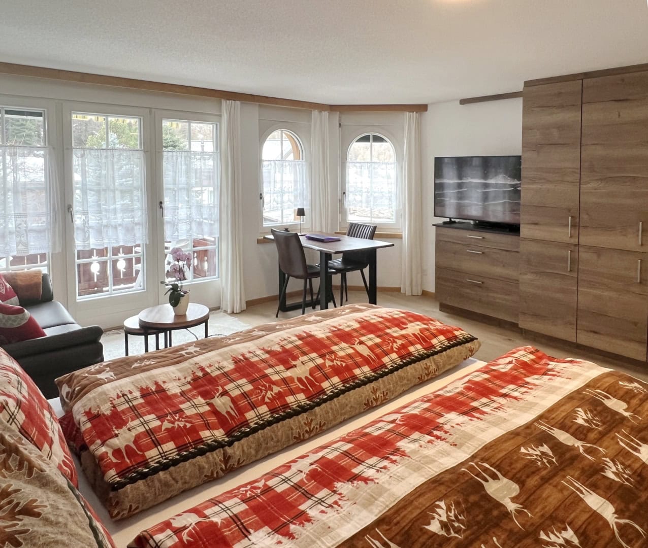 Wohnzimmer im Studio vom Haus Vira