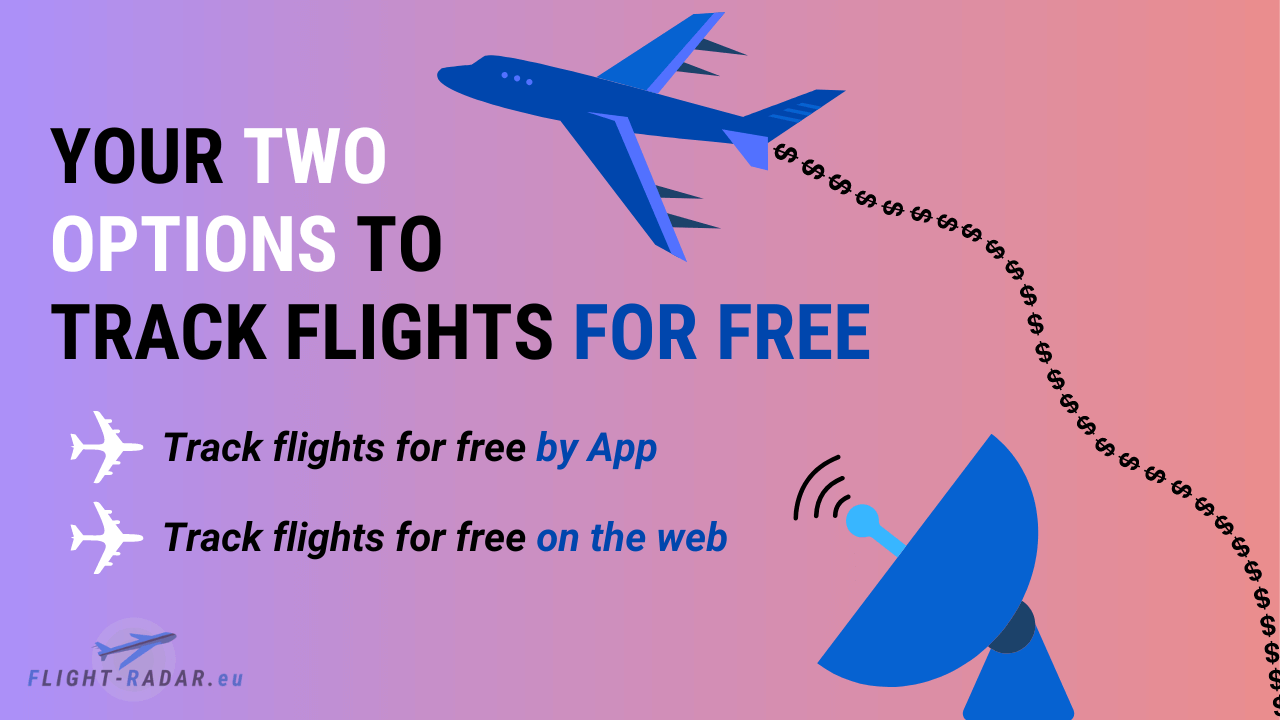 Flighttracking for free - either via App or via web.