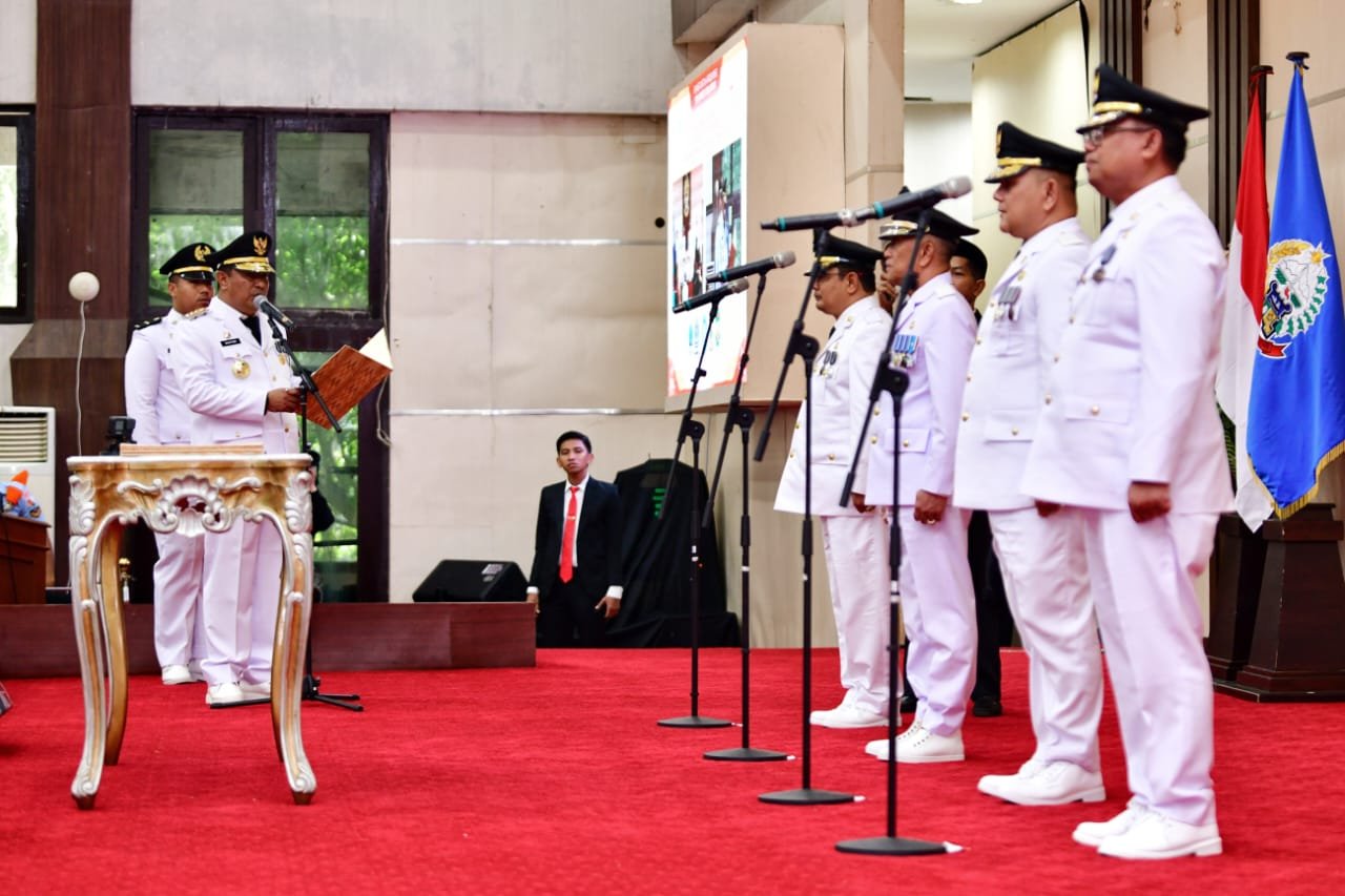 Lantik Empat Pj Kepala Daerah, Bahtiar : Tancap Gas, Waktu Kita Sedikit 