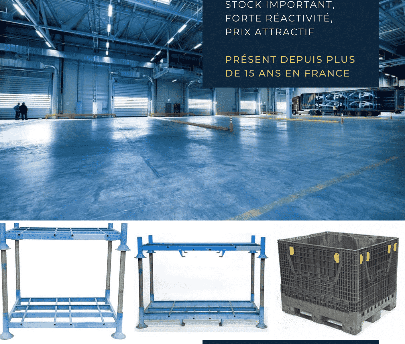 Louez des racks de stockage flexibles pour optimiser votre espace. Solution rapide et économique pour entrepôts et industries.