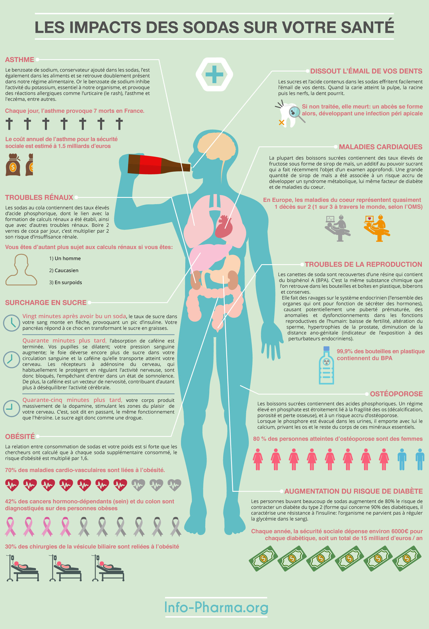 dangers des sodas infographie