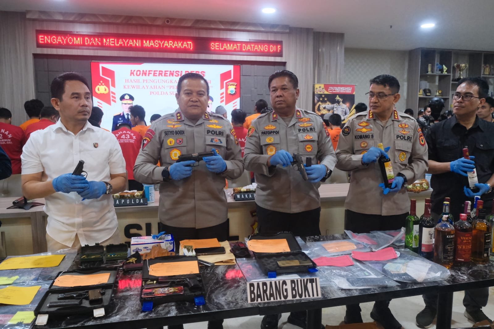 Polda Sulsel Ungkap 490 Kasus Kejahatan Dalam Ops Pekat Lipu