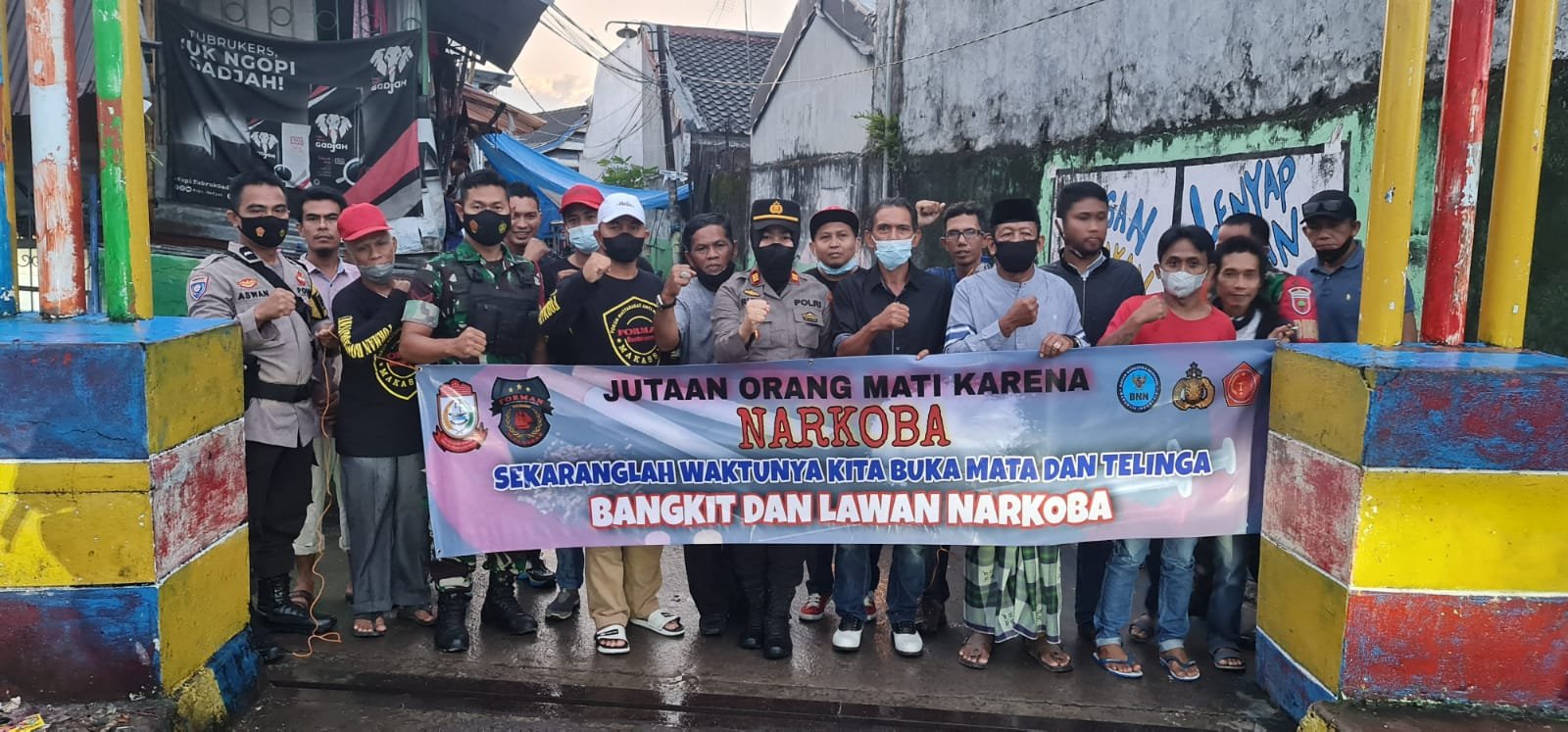 Forman Sinergi Koramil 1408-05 dan Polsek Mariso Jaga Kamtibmas Bontorannu