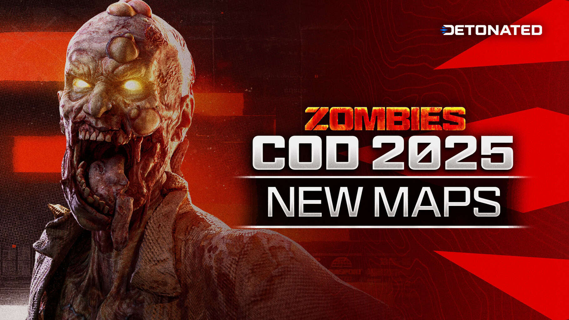 COD 2025 Zombies Logo and Screenshot of a Zombie