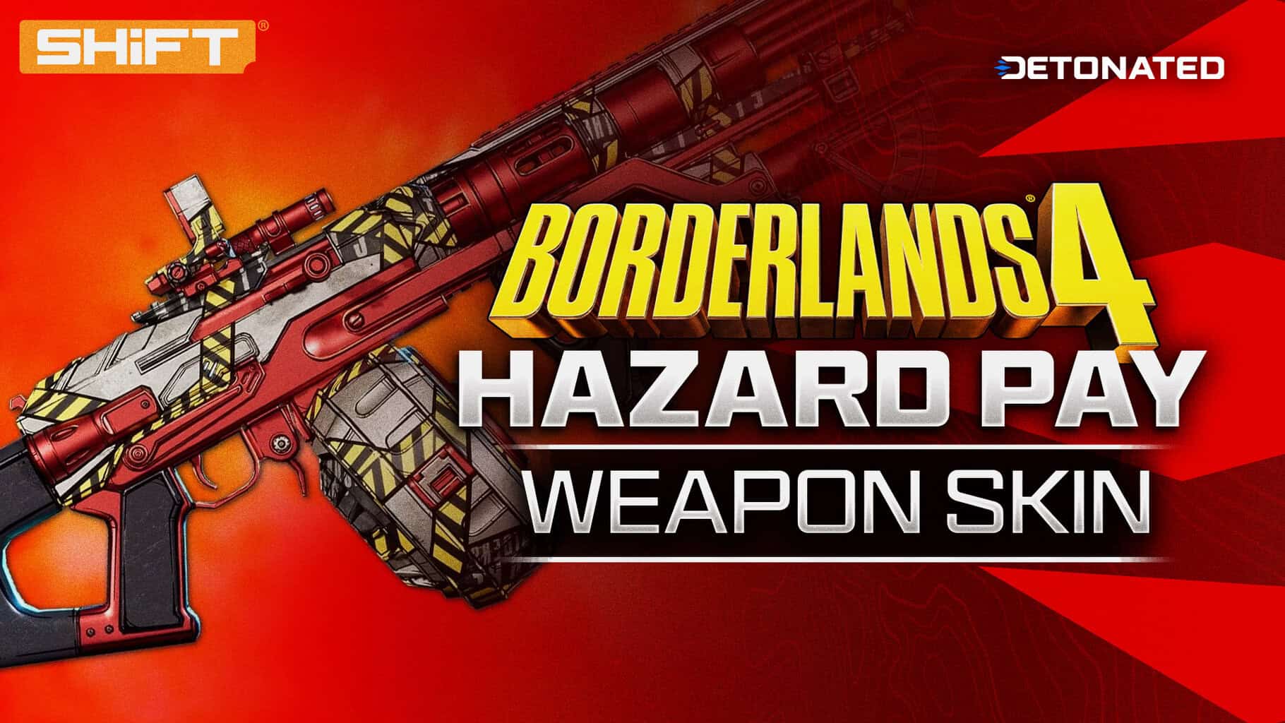 Free Hazard Pay Weapon Skin in Borderlands 4 via SHiFT Reward