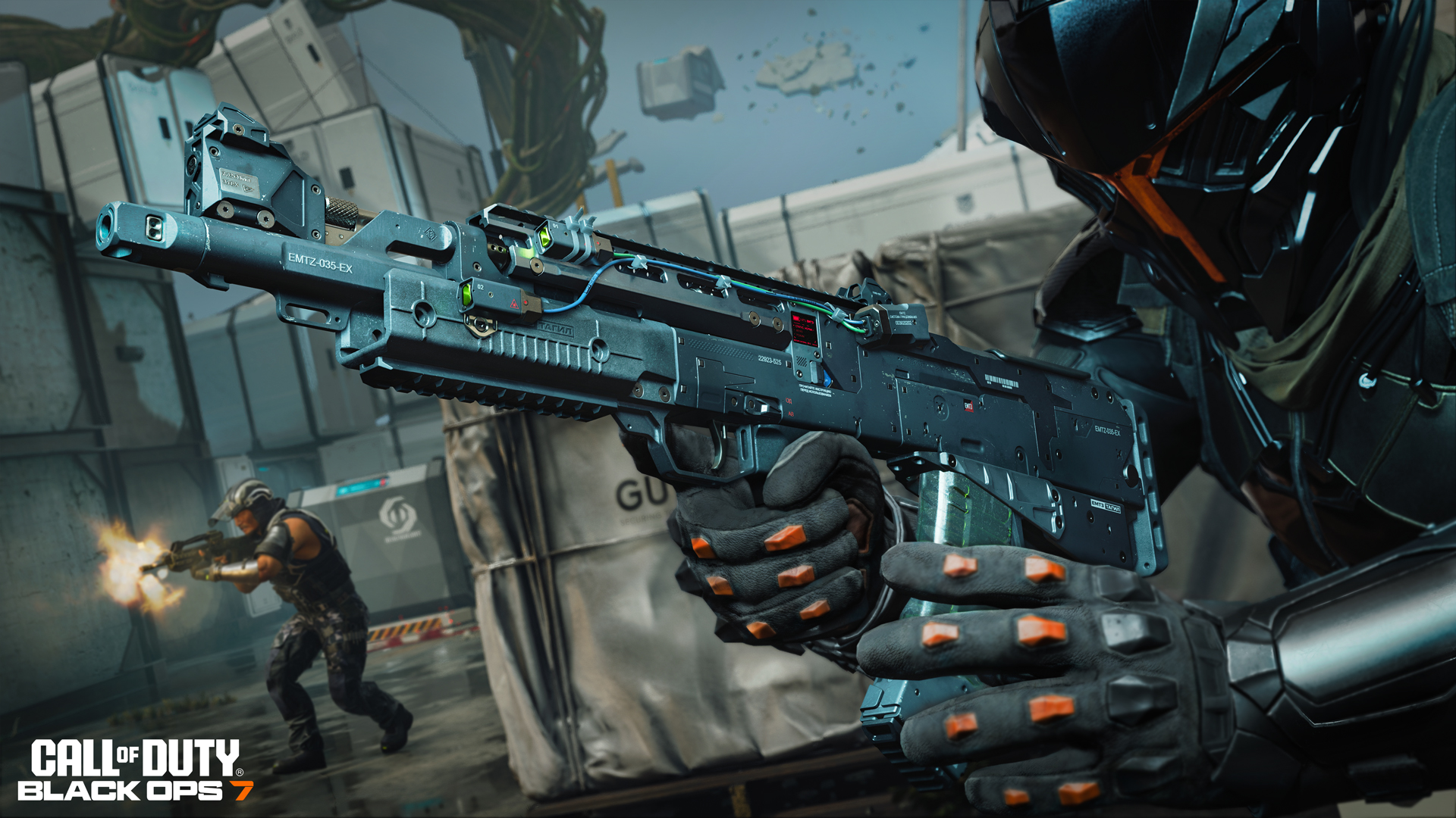 The New Voyak KT-3 Assault Rifle In Black Ops 7 And Warzone Being Shown Reloading By A New Operator Skin