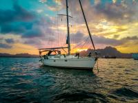 Sailing Vessel SV Oceans in the Ocean