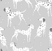 Papel Pintado Dalmatas fondo gris