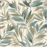 Papel pintado hojas verdes