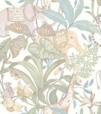 papel pintado safari magico fondo blanco