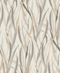 Papel pintado Hojas Finas grises