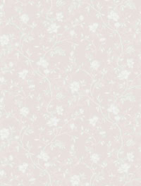 Papel pintado de flores con fondo beige