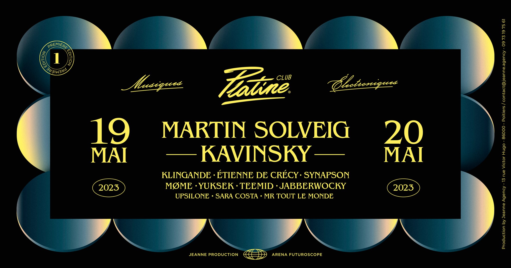 Le Platine Club Festival dévoile un line-up exceptionnel pour sa 1ere édition à l'Arena Futuroscope