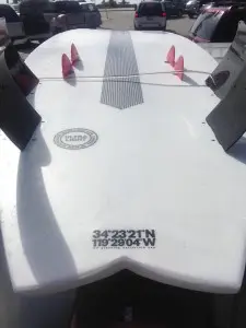 Davey Smith's 8-fin prototype.